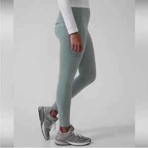 Athleta Delancey Moto Tight Legging Size XXS Sage Green Midrise